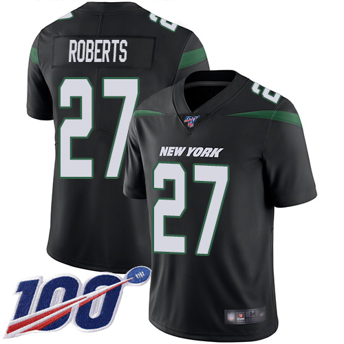 New York Jets Limited Black Youth Darryl Roberts Alternate Jersey NFL Football #27 100th Season Vapor Untouchable
